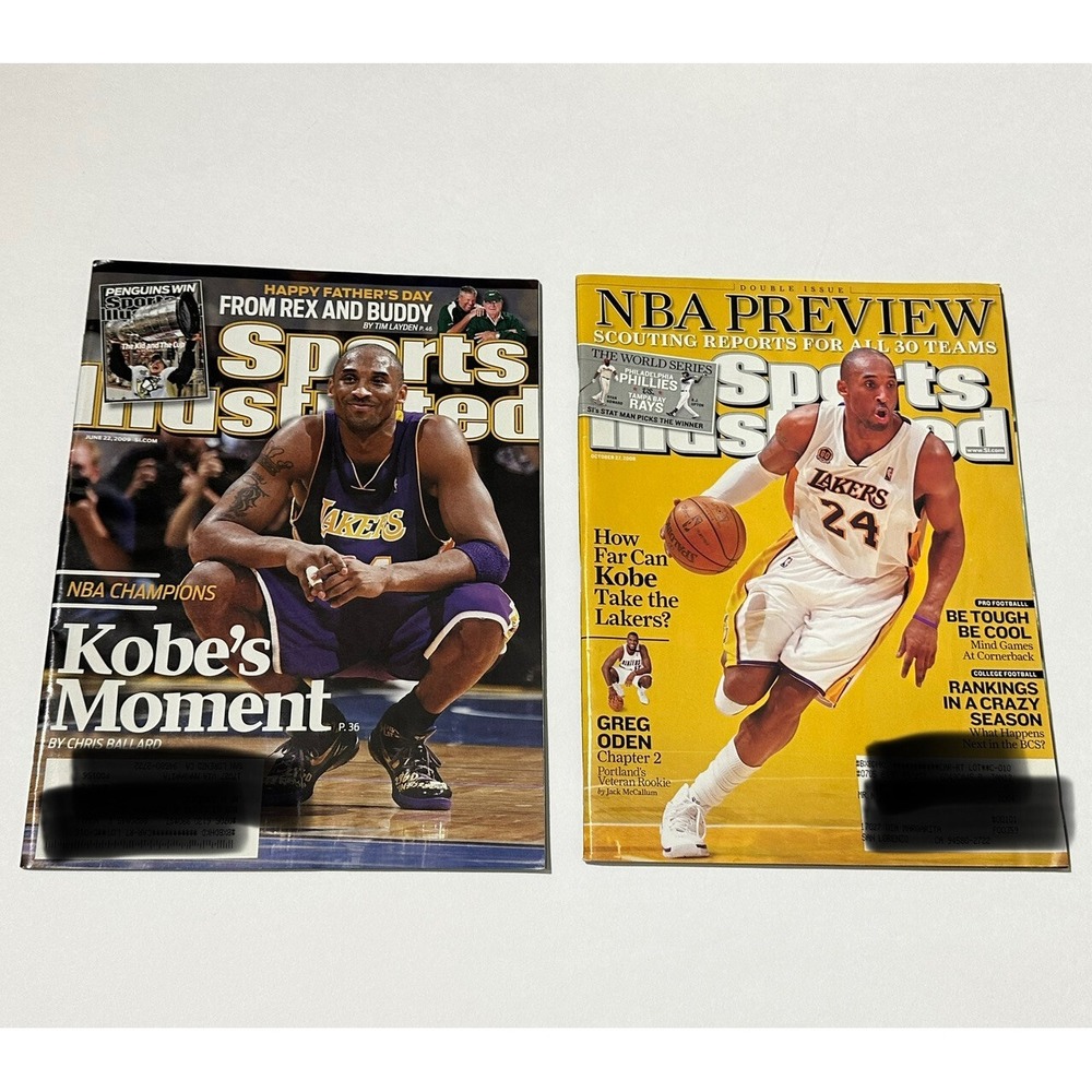 Sports Illustrated Kobe Bryant Lot 2 Oct 27th 2008 NBA Preview‎ Jun 2009